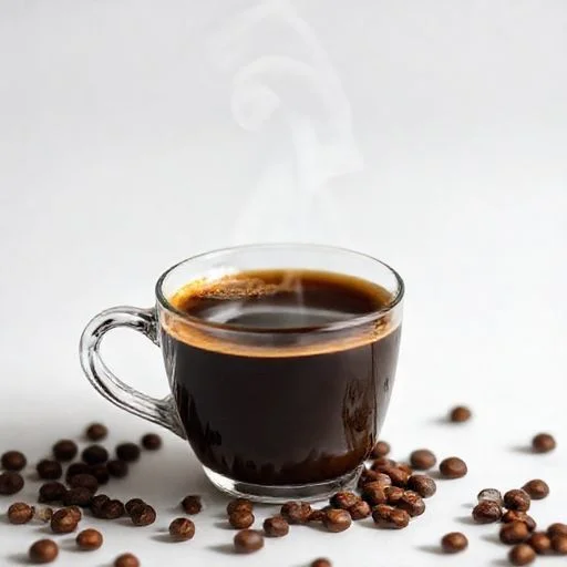 An abstract, symbolic depiction of the core values. Three distinct, stylized elements representing 'Sustainability' (a sprouting coffee plant against a sunrise), 'Community' (interlocking abstract shapes resembling people gathering around a coffee cup), and 'Excellence' (a perfectly crafted coffee bean silhouette radiating light). Each symbol is distinct but shares a cohesive artistic style.